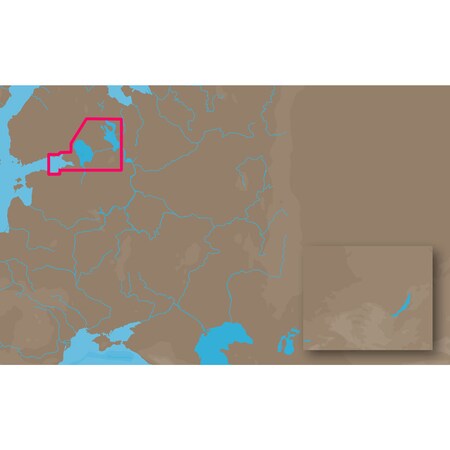 C-Map MAX EN-M604 - Russian Lakes - C-Card EN-M604C-CARD